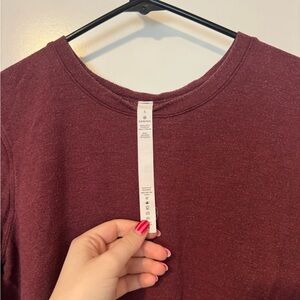 lululemon athletica Burgundy Long Sleeve Tee